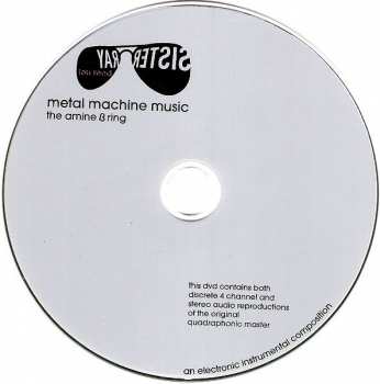 DVD Lou Reed: Metal Machine Music (The Amine β Ring)