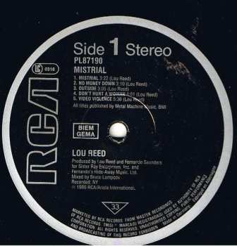 LP Lou Reed: Mistrial