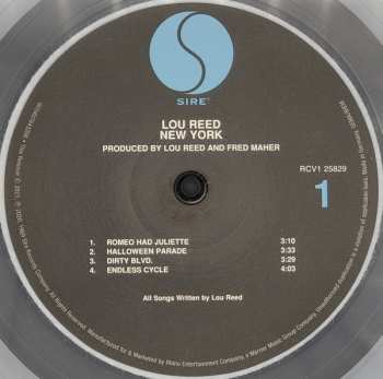 2LP Lou Reed: New York LTD | CLR