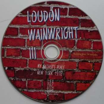 CD Loudon Wainwright III: My Father's Place New York 1978