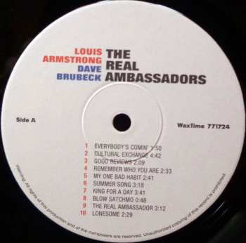 LP Dave Brubeck: The Real Ambassadors