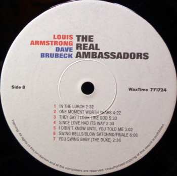 LP Dave Brubeck: The Real Ambassadors