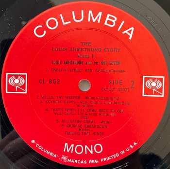 LP Louis Armstrong & His Hot Seven: The Louis Armstrong Story - Volume II