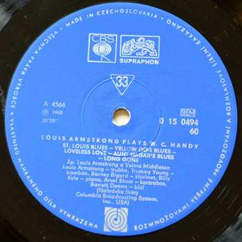 LP Louis Armstrong: Louis Armstrong Plays W. C. Handy