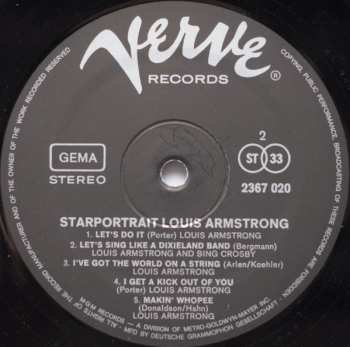 2LP/Caja Louis Armstrong: Starportrait
