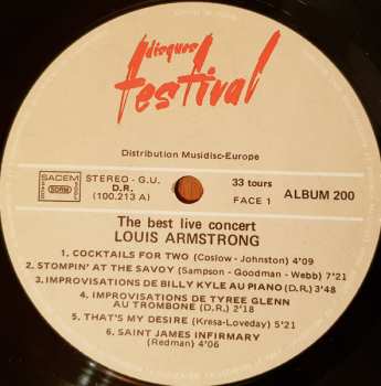 4LP/Caja Louis Armstrong: The Two Greatest Concerts