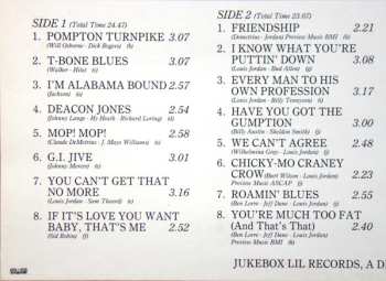 LP Louis Jordan And His Tympany Five: G.I. Jive 1940-47