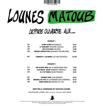 2LP Matoub Lounes: Lettre Ouverte Aux... LTD
