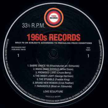 LP Love Sculpture: Live At The BBC 1968-1969