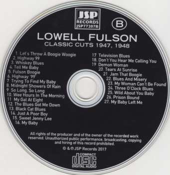 4CD/Caja Lowell Fulson: Classic Cuts 1946-1953