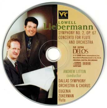 CD Eugenia Zukerman: Symphony No. 2, Op. 67 / Concerto For Flute & Orchestra