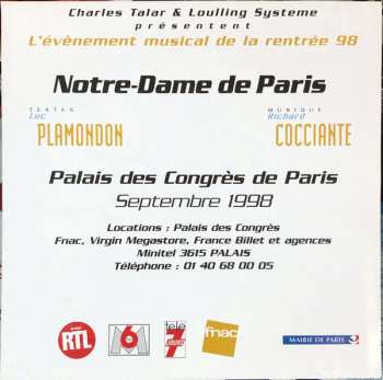 CD Luc Plamondon: Notre-Dame De Paris