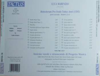 CD Luca Marenzio: Motectorum Pro Festis Totius Anni (1585) Parte Seconda - Mottetti 23-42