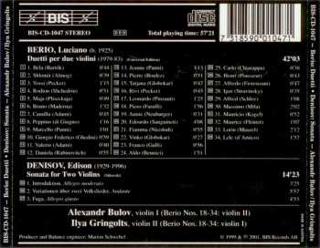 CD Ilya Gringolts: Duetti Per Due Violini / Sonata For Two Violins