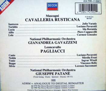 2CD/Caja Luciano Pavarotti: Cavalleria Rusticana · Pagliacci
