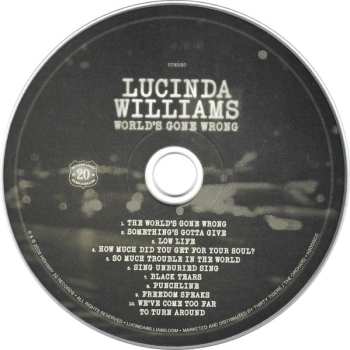 CD Lucinda Williams: World's Gone Wrong