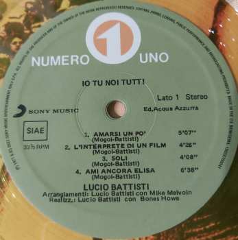 LP Lucio Battisti: Io Tu Noi Tutti NUM