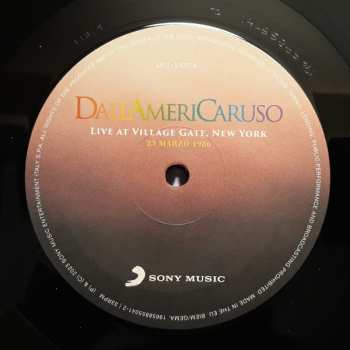 2LP Lucio Dalla: Dallamericaruso Live At Village Gate , New York 23 Marzo 1986 LTD