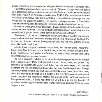 CD Oscar Pettiford: Lucky Thompson Meets Oscar Pettiford