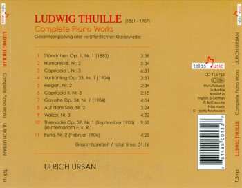 CD Ludwig Thuille: Complete Piano Works  