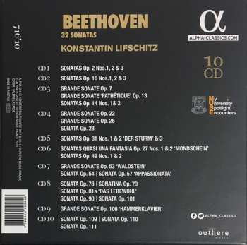 10CD/Caja Ludwig van Beethoven: 32 Sonatas
