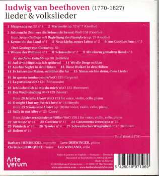 CD Ludwig van Beethoven: Lieder & Volkslieder