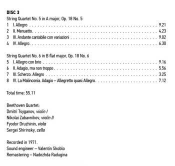 8CD/Caja Ludwig van Beethoven: Ludwig Van Beethoven Quartets Performed By Beethoven Quartet