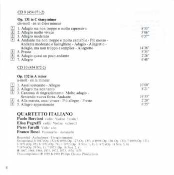 10CD/Caja Ludwig van Beethoven: Complete String Quartets = Die Streichquartette - Les Quatuors À Cordes