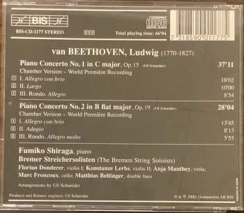 CD Ludwig van Beethoven: Piano Concertos Nos. 1 & 2 (Versions For Piano And String Quintet)
