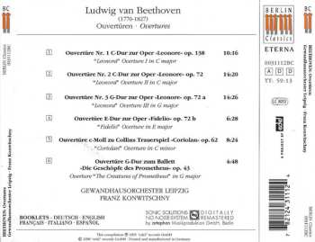 CD Ludwig van Beethoven: Overtüren (Leonore I-III / Fidelio / Coriolan / Die Geschöpfe Des Prometheus)