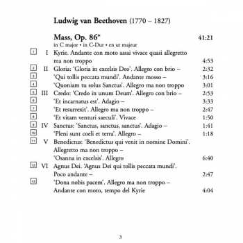 CD Ludwig van Beethoven: Mass In C Major