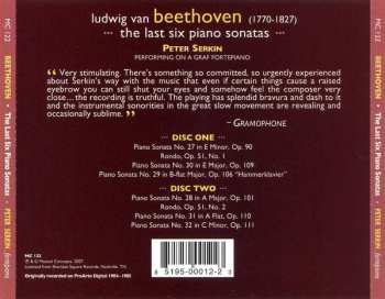 2CD Ludwig van Beethoven: The Last Six Piano Sonatas