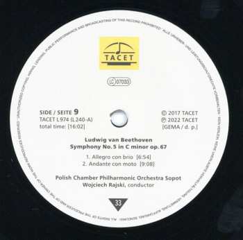 9LP/Caja Ludwig van Beethoven: TACET's Beethoven Symphonies (Symphonies Nos. 1-9 Complete Edition) LTD | NUM