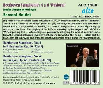 CD Ludwig van Beethoven: Symphonies Nos. 4 & 6 "Pastoral"