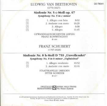 CD Ludwig van Beethoven: Symphony No. 5 / Symphony No. 8 "Unfinished"