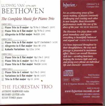 4CD/Caja Ludwig van Beethoven: The Complete Music For Piano Trio 