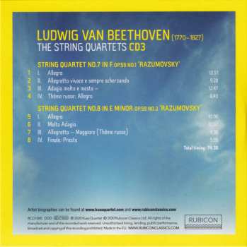8CD/Caja Ludwig van Beethoven: The String Quartets (Live From Suntory Hall, Tokyo)