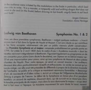 CD Ludwig van Beethoven: Symphony No. 1 / Symphony No. 2