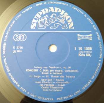 LP Ludwig van Beethoven: Trojkoncert