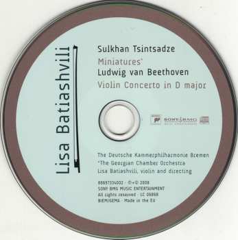 CD Ludwig van Beethoven: Violin Concerto / Miniatures