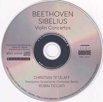 CD Ludwig van Beethoven: Violin Concertos