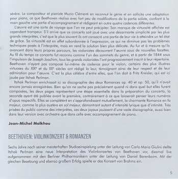 CD Ludwig van Beethoven: Violinkonzert • Violin Concerto • Concerto Pour Violin / Romanzen • Romances 1 & 2