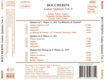CD Luigi Boccherini: Guitar Quintets Vol. 3