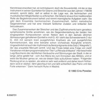 CD Luigi Boccherini: Guitar Quintets Vol. 3