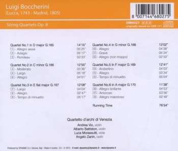 CD Luigi Boccherini: String Quartets Op.8