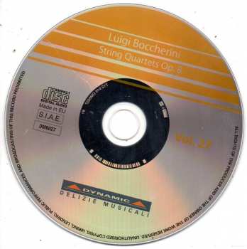 CD Luigi Boccherini: String Quartets Op.8