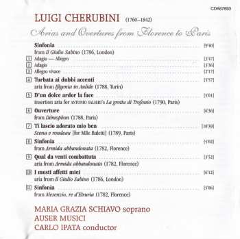 CD Luigi Cherubini: Arias And Overtures From Florence To Paris