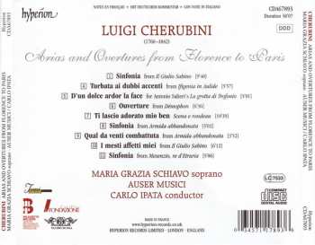 CD Luigi Cherubini: Arias And Overtures From Florence To Paris