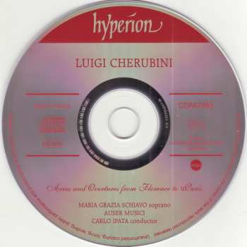 CD Luigi Cherubini: Arias And Overtures From Florence To Paris
