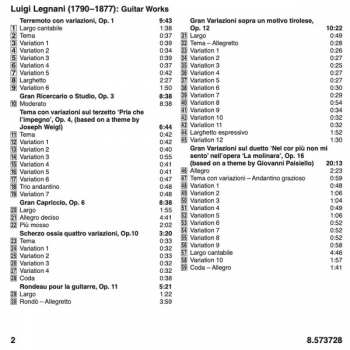 CD Luigi Legnani: Guitar Works